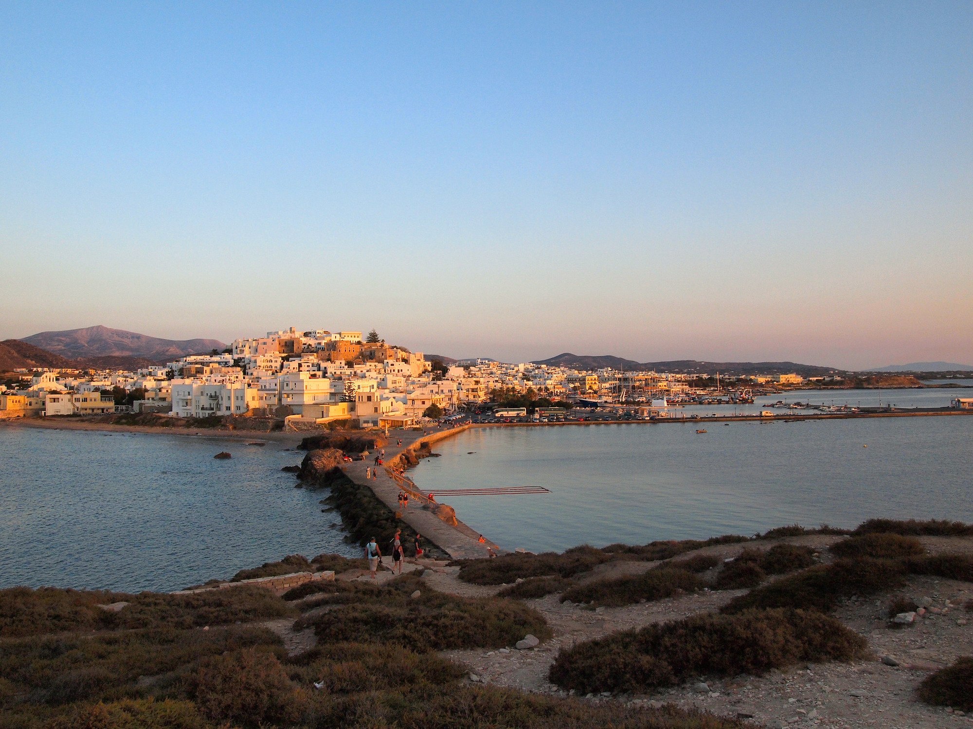 Feature image Naxos town in Greece