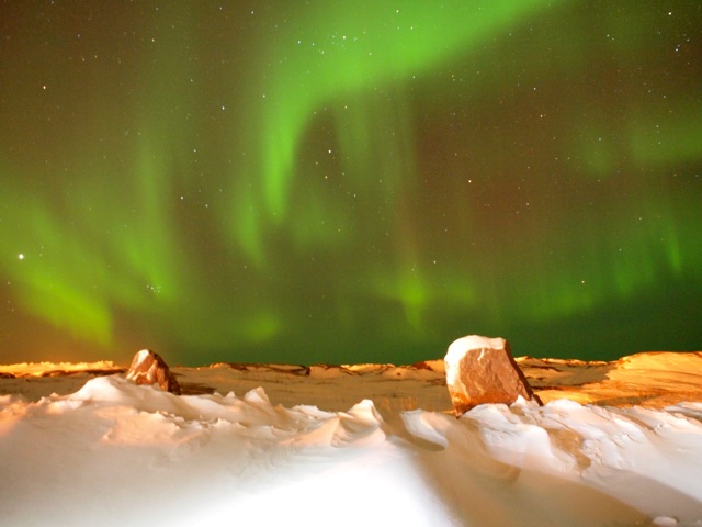 Feature image Northern Lights in Churchill, Manitoba