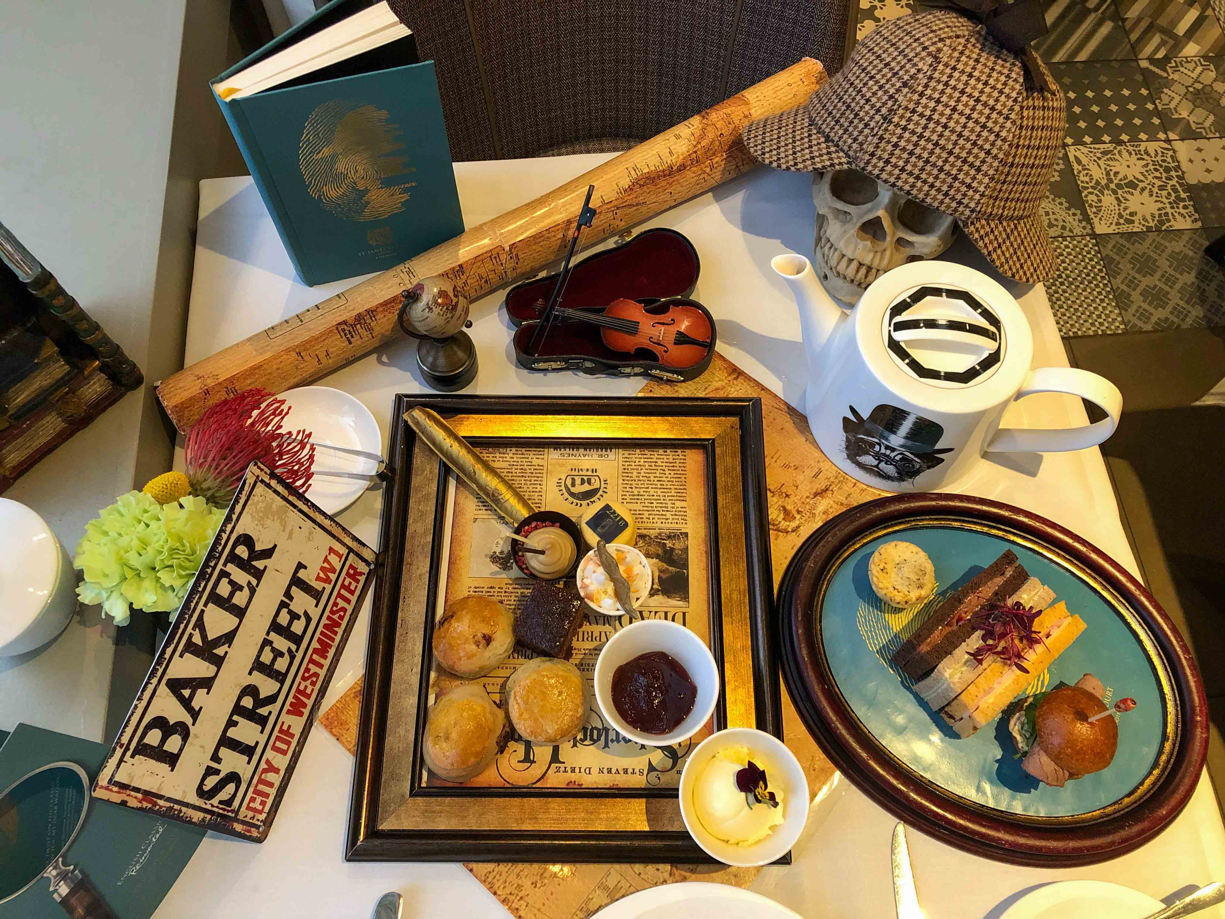 Feature image Sherlock Holmes afternoon tea in London