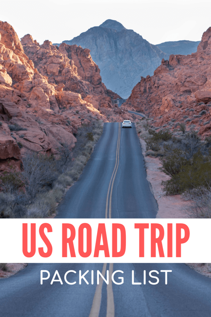 USA road trip packing list